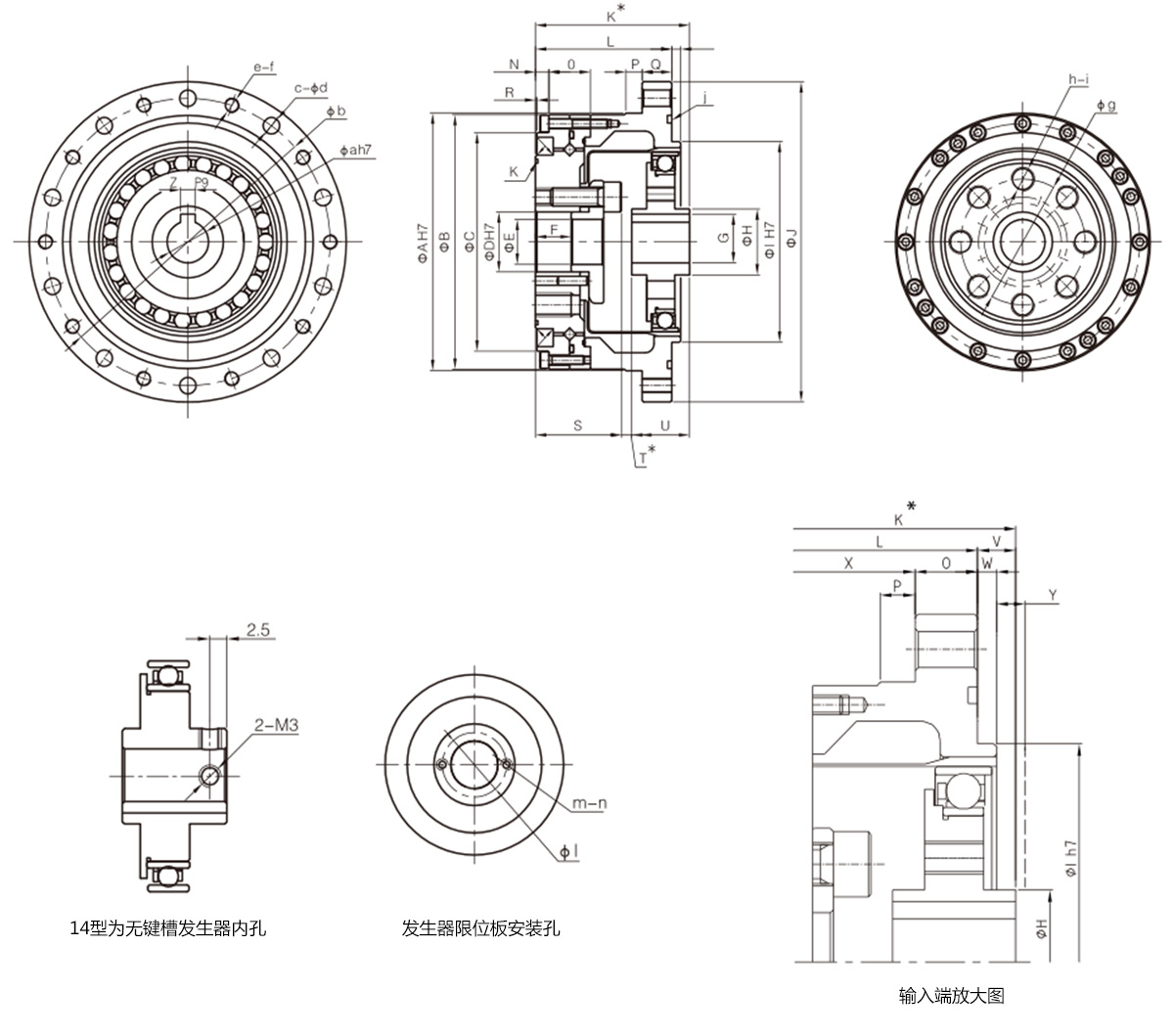 FSS-I諧波減速器模型