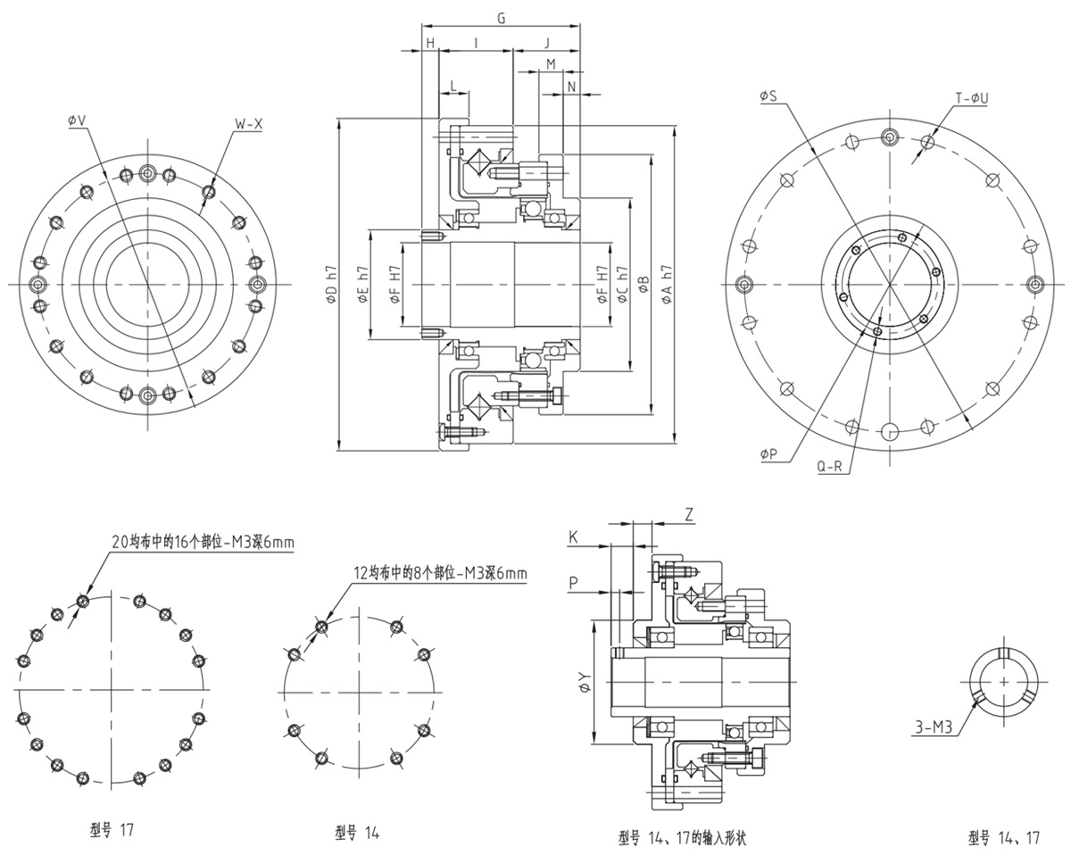 FHT-III諧波減速器模型